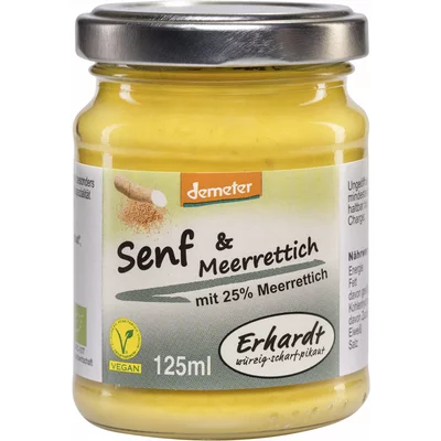 Mustar cu hrean bio 125ml Erhardt