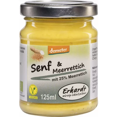 Mustar cu hrean bio 125ml Erhardt PRET REDUS