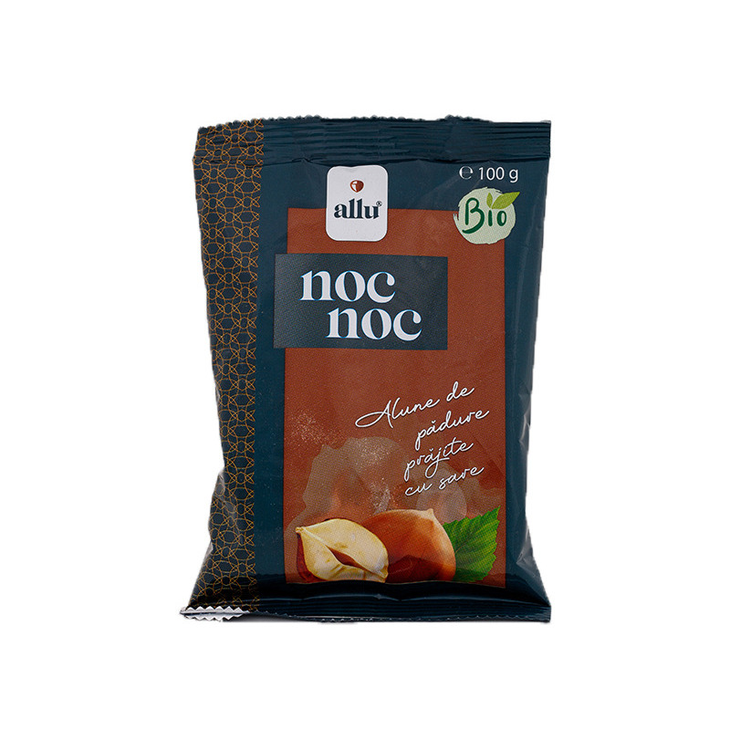 Noc noc – alune de padure prajite cu sare, eco, 100g, allu