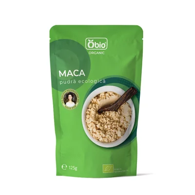 Maca pudra raw bio 125g Obio PRET REDUS