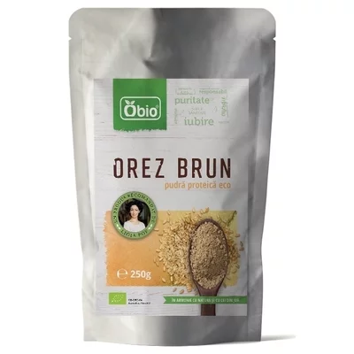 Proteina din orez pudra premium bio, 250g - Obio PROMO