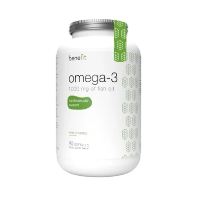 Omega-3 1000 mg, 90 Softgels, Ulei de peste (Health Series), Benefit