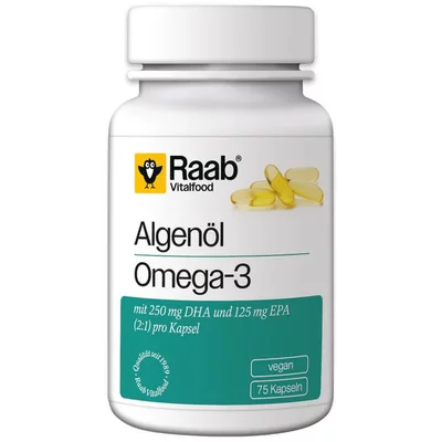 Omega 3 din ulei de alge 1183mg 75 capsule 88.7g Raab