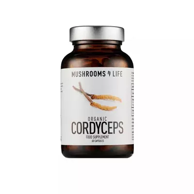 Organic Cordyceps Mushroom 1000 mg Full Spectrum, 60 capsule, Mushrooms4Life