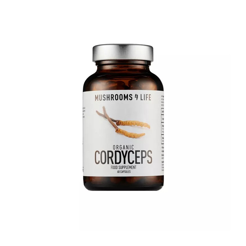 Organic Cordyceps Mushroom 1000 mg Full Spectrum, 60 capsule, Mushrooms4Life