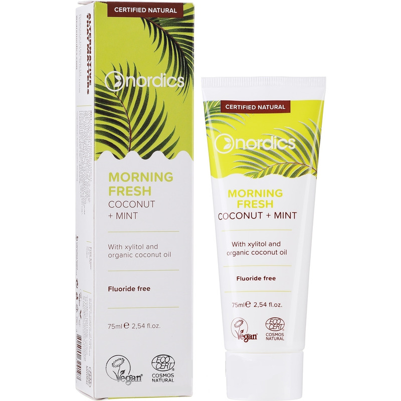 Pasta de dinti morning fresh cu cocos si menta bio, 75ml - nordics