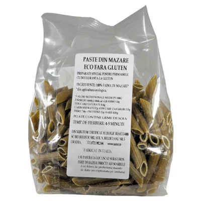 Penne din mazare verde bio 250g Marchesato