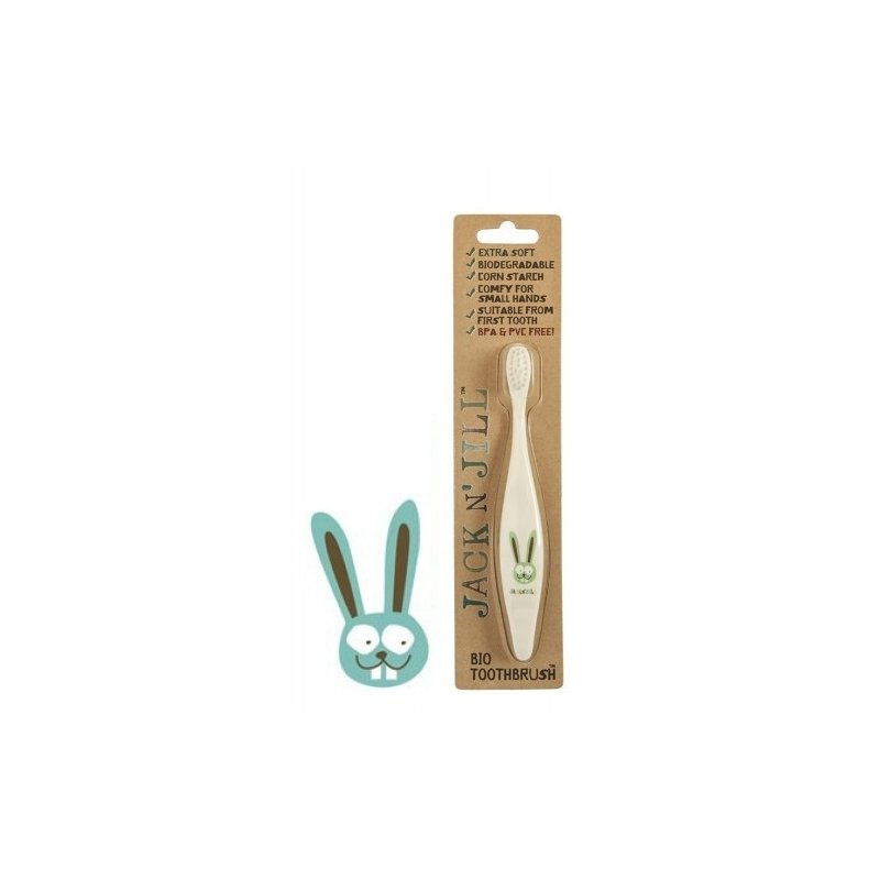 Periuta de dinti eco pentru bebe si copii, bunny - jack n jill