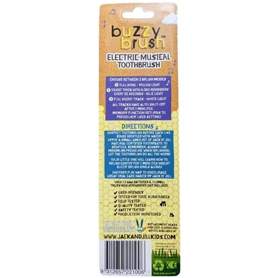 Periuta de dinti electrica muzicala pentru copii, Buzzy Brush - Jack n Jill