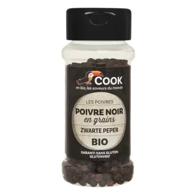 Piper negru boabe bio 50g Cook