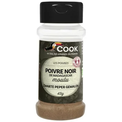 Piper negru macinat bio 45g Cook