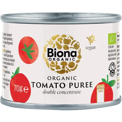 Piure de rosii dublu concentrat bio 70g Biona
