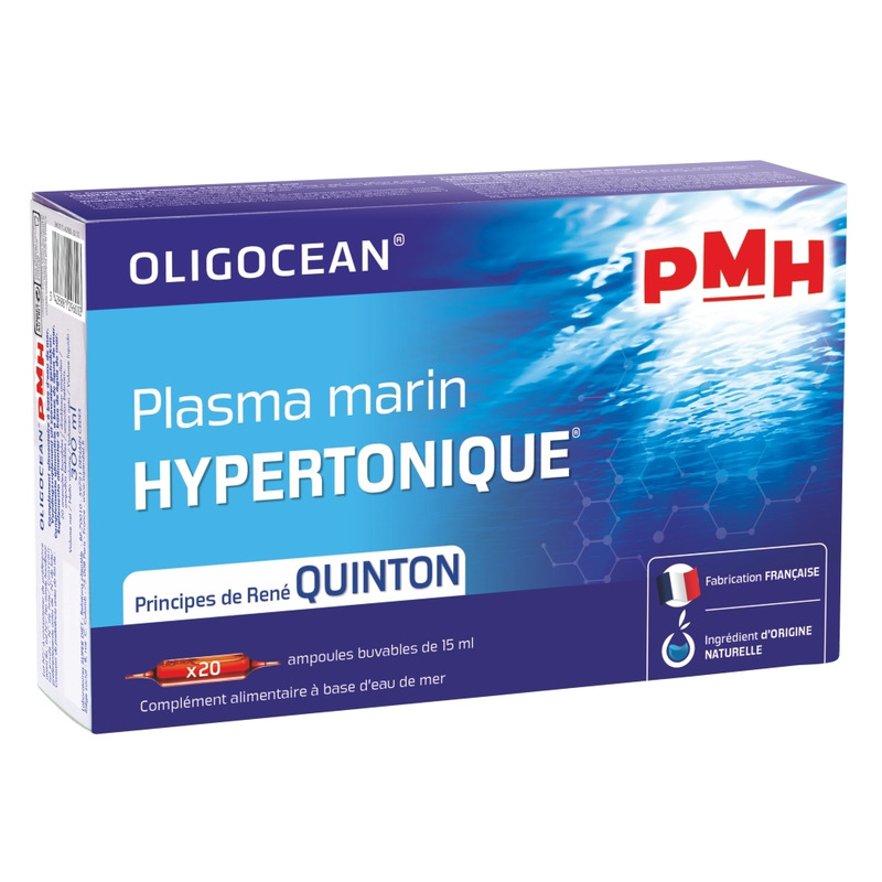 Plasma marina hipertonic oligocean – metoda quinton, 20 fiole x 15ml, 300ml, laboratoires superdiet