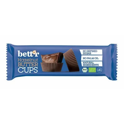 Praline cu crema de alune de padure bio 3buc x 13g Bettr