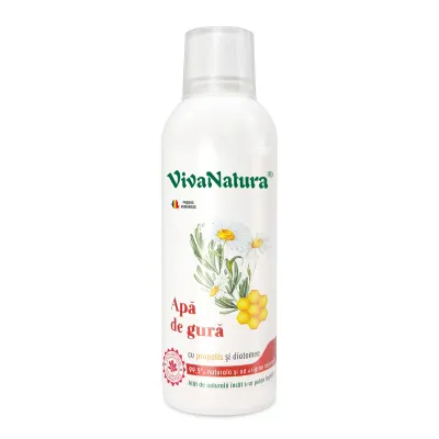 Apa de gura naturala cu propolis si diatomee, 500ml, VivaNatura