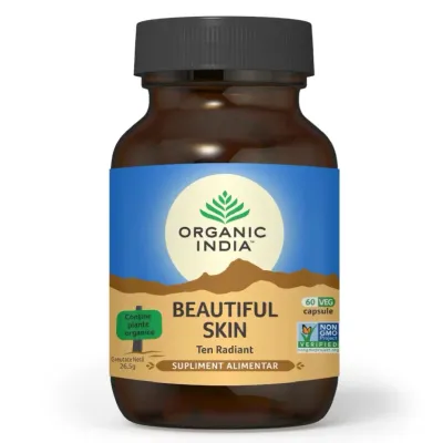 Beautiful Skin - Ten Radiant, 60 capsule vegetale, Organic India