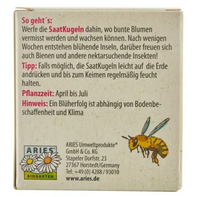 Bilute cu seminte pentru semanat - plante pentru albine bio 4 bucati Aries