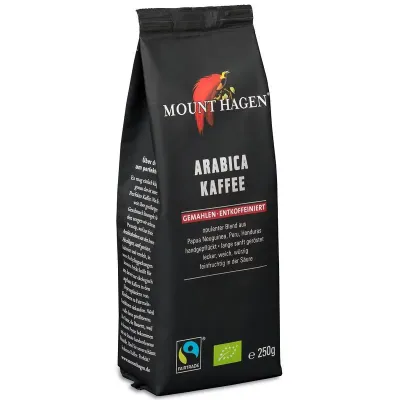 Cafea macinata decafeinizata 100% arabica bio 250g Mount Hagen