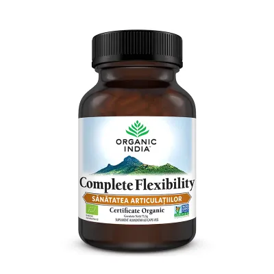 Complete Flexibility - Sanatatea Articulatiilor, eco, 60 capsule vegetale, Organic India