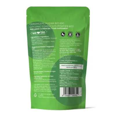 Cordyceps pudra bio 60g Obio