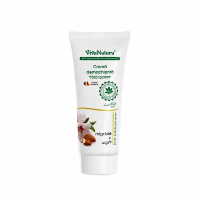 Crema demachianta fara lacrimi, 75ml, VivaNatura