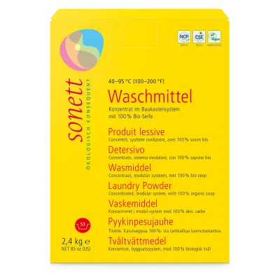 Detergent praf pentru rufe ecologic 2.4kg Sonett