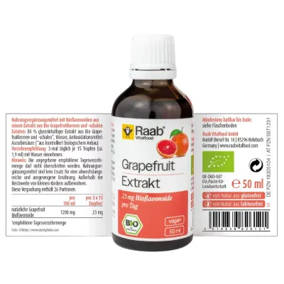 Extract din samburi de grapefruit bio 50ml RAAB