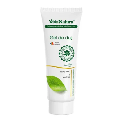 Gel de dus cu Aloe Vera si Tea-Tree, 250ml, VivaNatura
