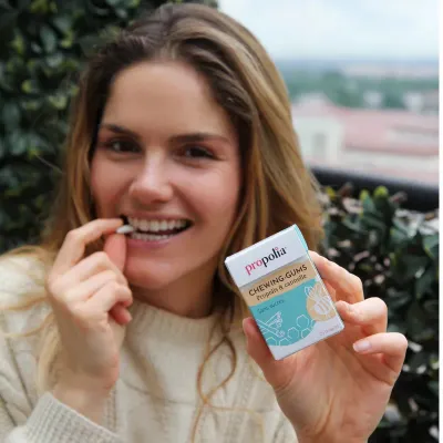 Guma de mestecat cu propolis si scortisoara fara zahar 25 drajeuri 35g Propolia