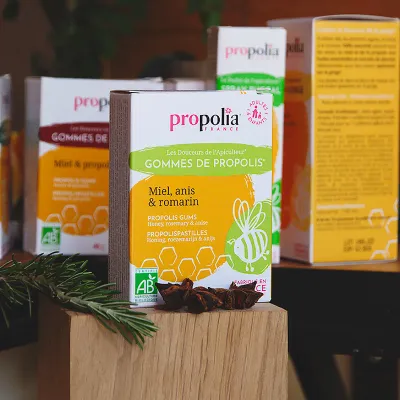 Jeleuri cu propolis, miere, anason si rozmarin bio 45g Propolia