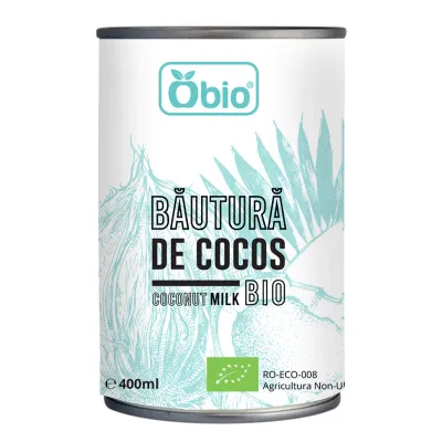 Bautura de cocos bio, 400ml, Obio