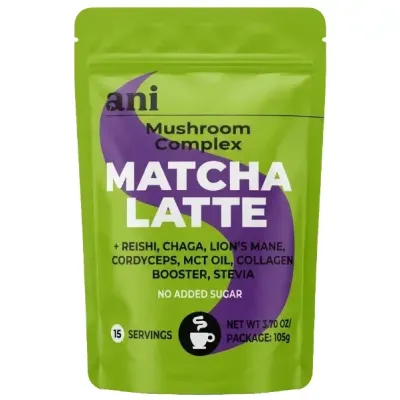 Matcha latte cu complex de ciuperci 105g ANi