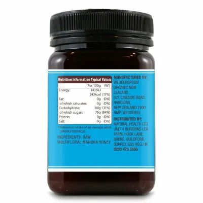 Miere de Manuka KFactor 12 RAW, 500g, Wedderspoon