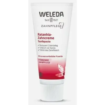 Pasta de dinti fara fluor cu ratanhia 75ml Weleda