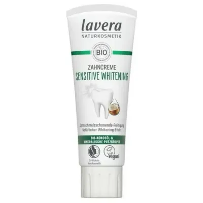 Pasta de dinti pentru albire cu ulei de cocos si minerale Sensitive Whitening 75ml Lavera
