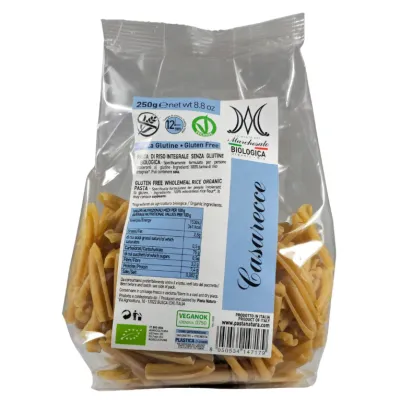 Paste casarecce din orez integral bio 250g Marchesato