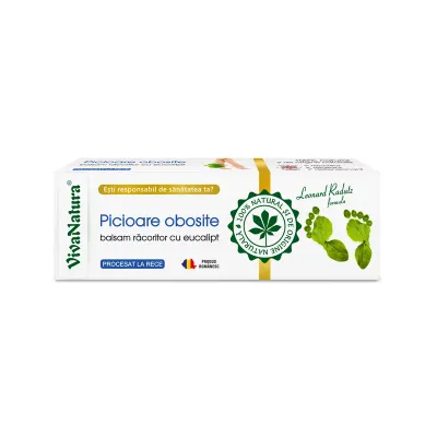 Picioare obosite - balsam racoritor cu eucalipt, 75ml, VivaNatura
