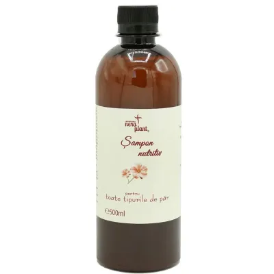 Sampon nutritiv pentru toate tipurile de par, 500ml, Laboratoarele Nera Plant