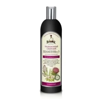 Sampon siberian impotriva caderii parului cu propolis de brusture, 550ml, Bunica Agafia