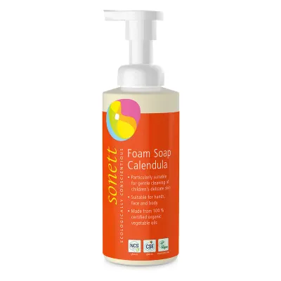 Sapun lichid spumant cu galbenele pentru copii ecologic 200ml Sonett