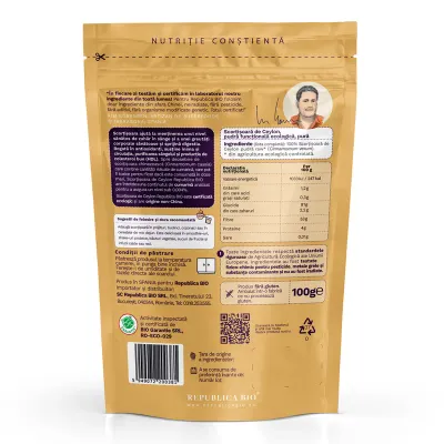 Scortisoara de Ceylon Eco - Republica BIO, 100 g