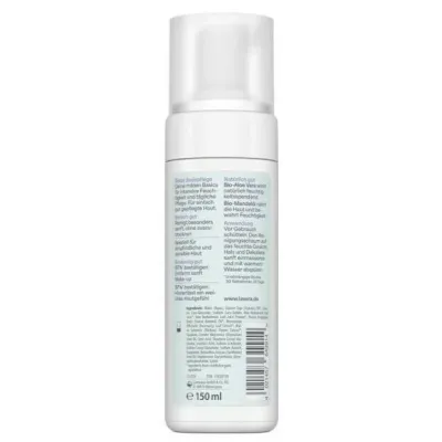 Spuma de curatare pentru fata cu aloe vera si ulei de migdale 150ml Lavera