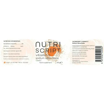Vitamina C alcalina pulbere 250g Nutriscript