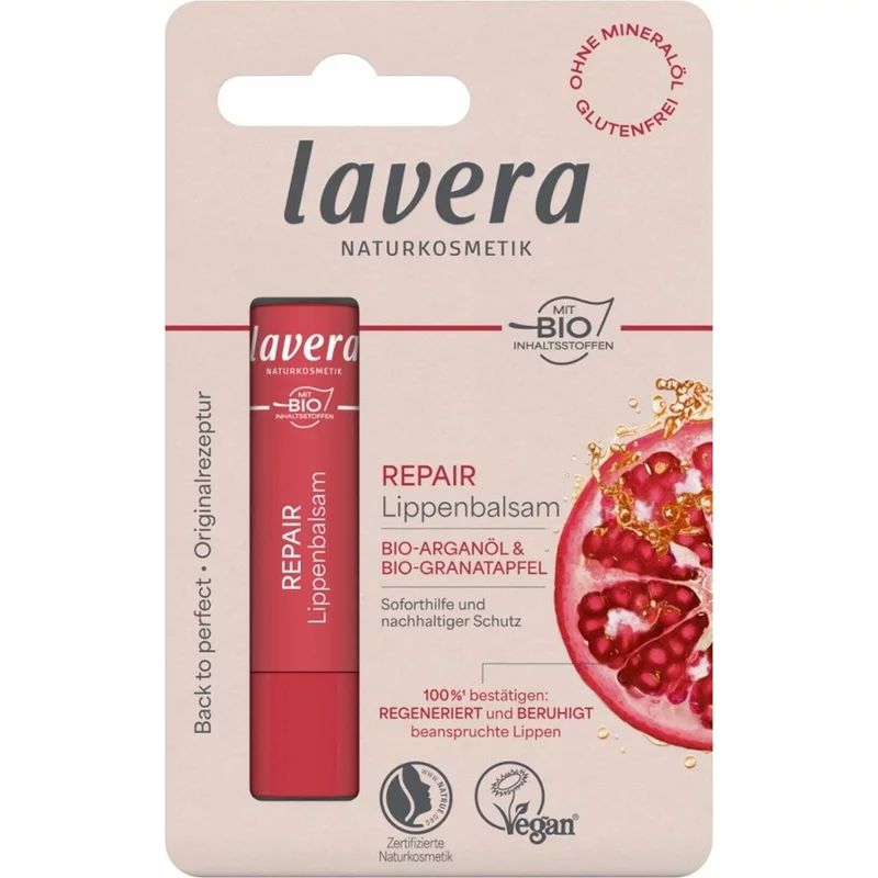 Balsam de buze cu ulei de argan si rodie 4.5g Lavera