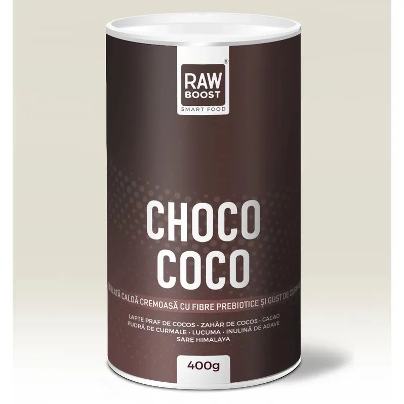 Choco Coco, ciocolata calda ecologica, 400g, Rawboost