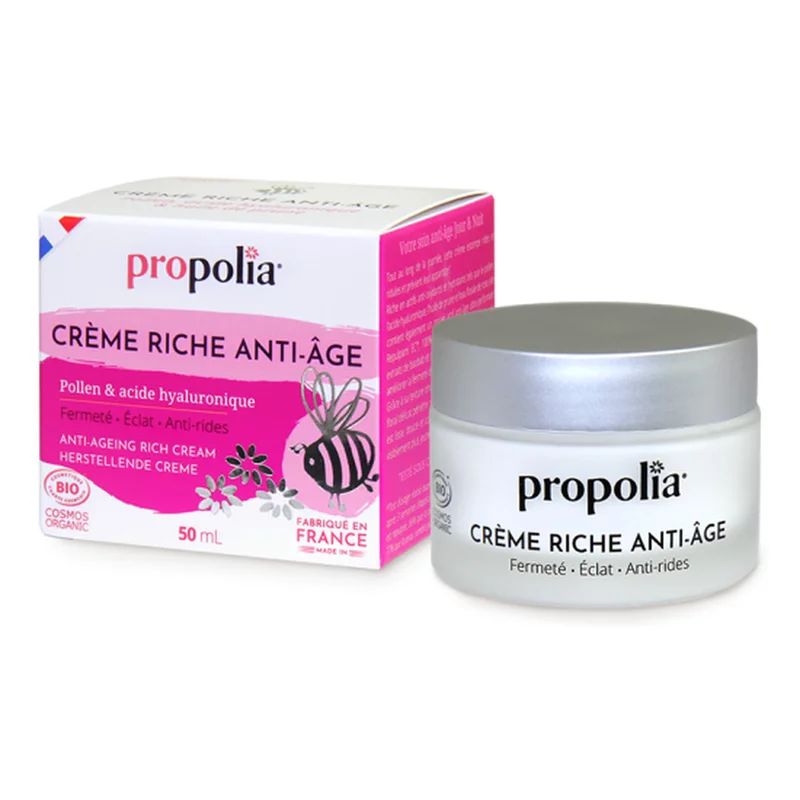 Crema anti-imbatranire cu polen si acid hyaluronic ecologica 50ml Propolia