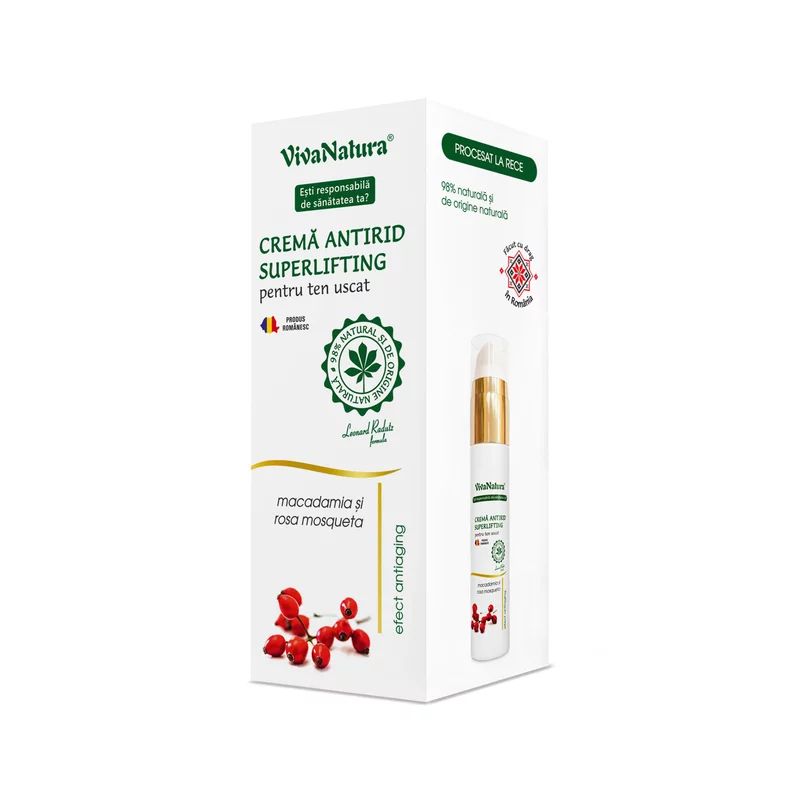 Crema antirid superlifting ten uscat, 45ml, VivaNatura
