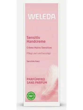 Crema de maini cu ulei de cocos si jojoba Sensitiv 50ml Weleda