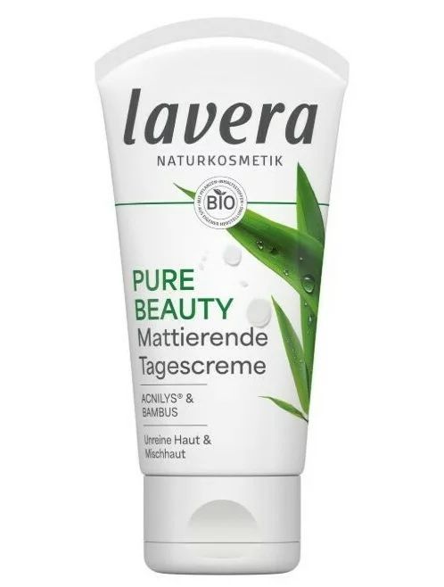 Crema de zi matifianta cu acnilys si bambus Pure Beauty 50ml Lavera