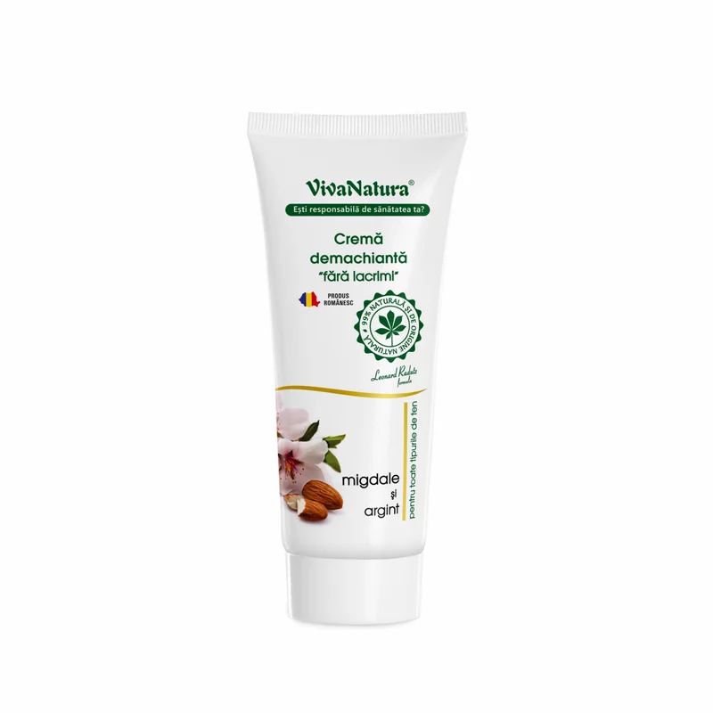 Crema demachianta fara lacrimi, 75ml, VivaNatura